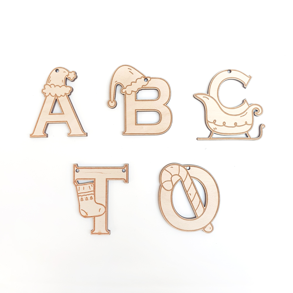 ABC Letter Bauble